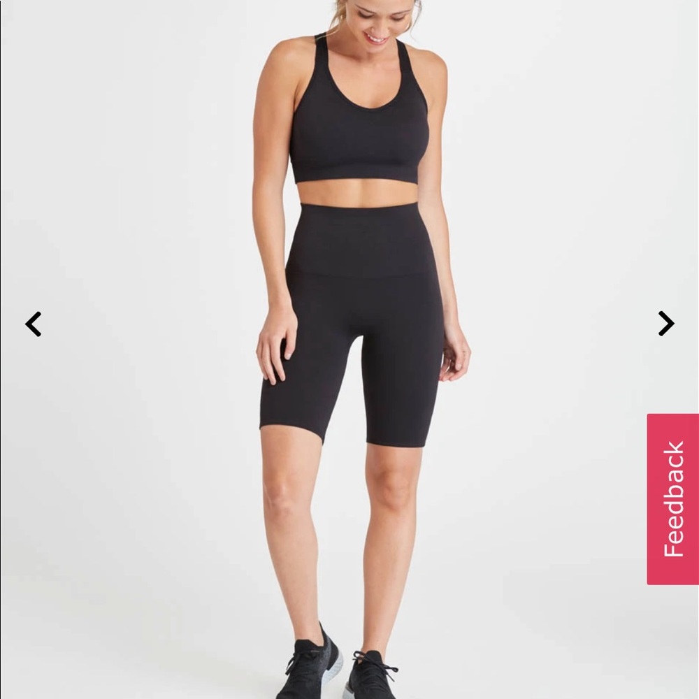 NWOT Spanx Black Look at Me Now Bike Short Size Small